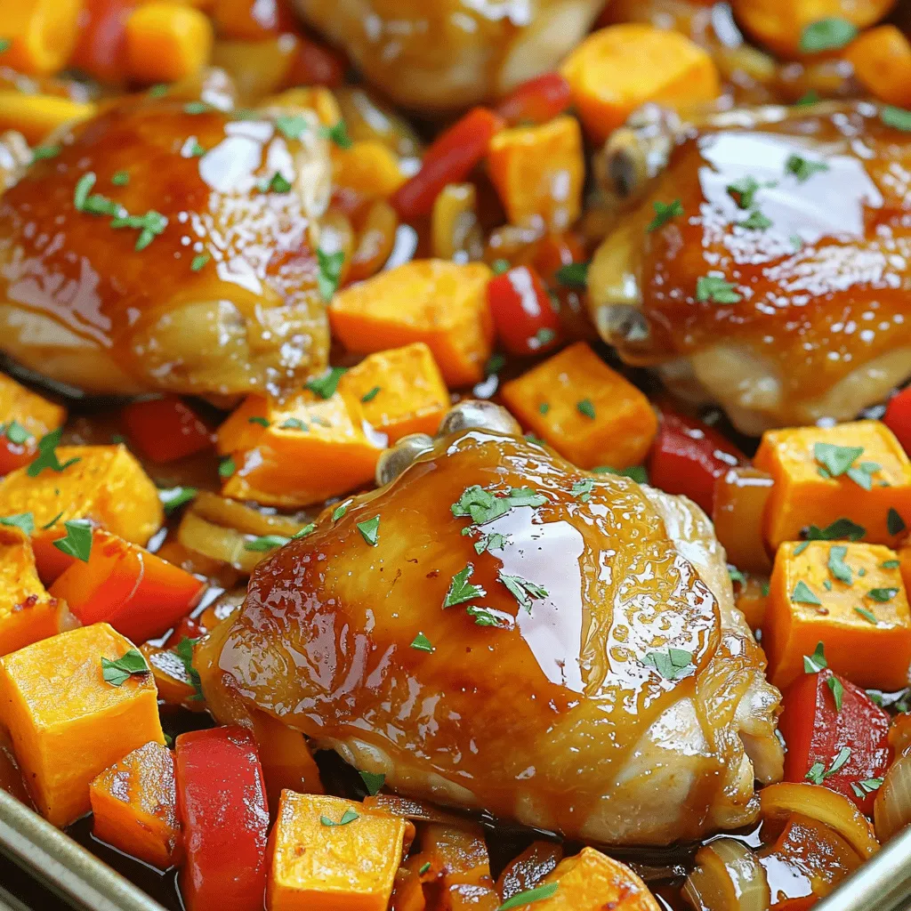 Sheet-Pan Maple Chicken &#038; Sweet Potatoes Delight