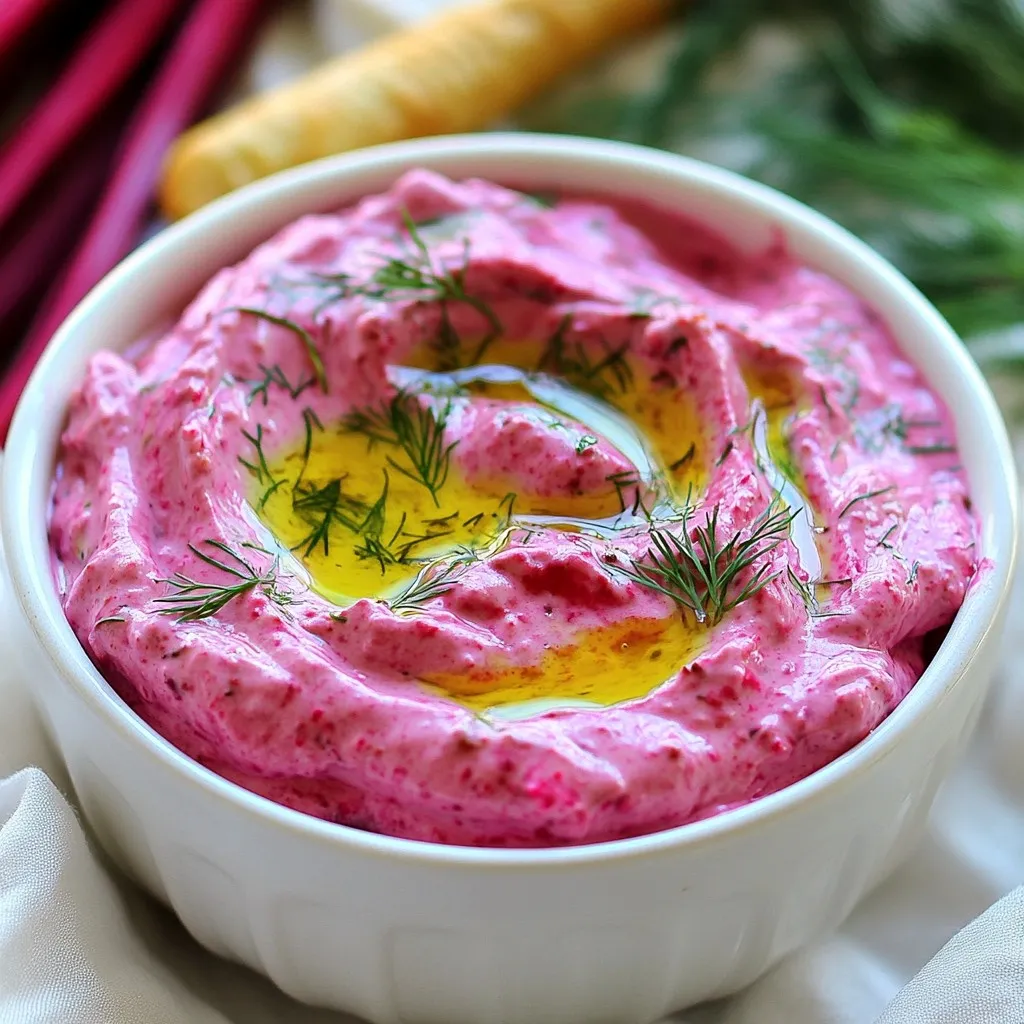 Greek Beetroot Yogurt Dip Delicious and Creamy Delight