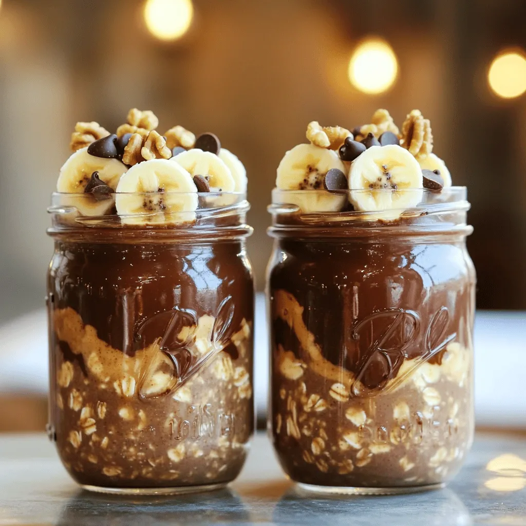 Peanut Butter Brownie Overnight Oats Delight Recipe