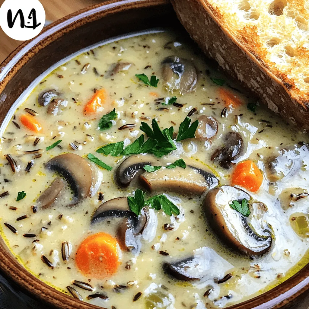 Slow Cooker Mushroom Wild Rice Soup Nourishing Comfort