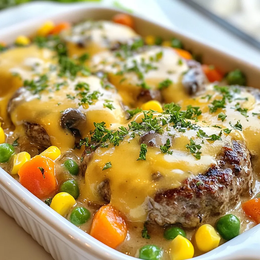 Amish Hamburger Steak Bake Savory Comfort Dish