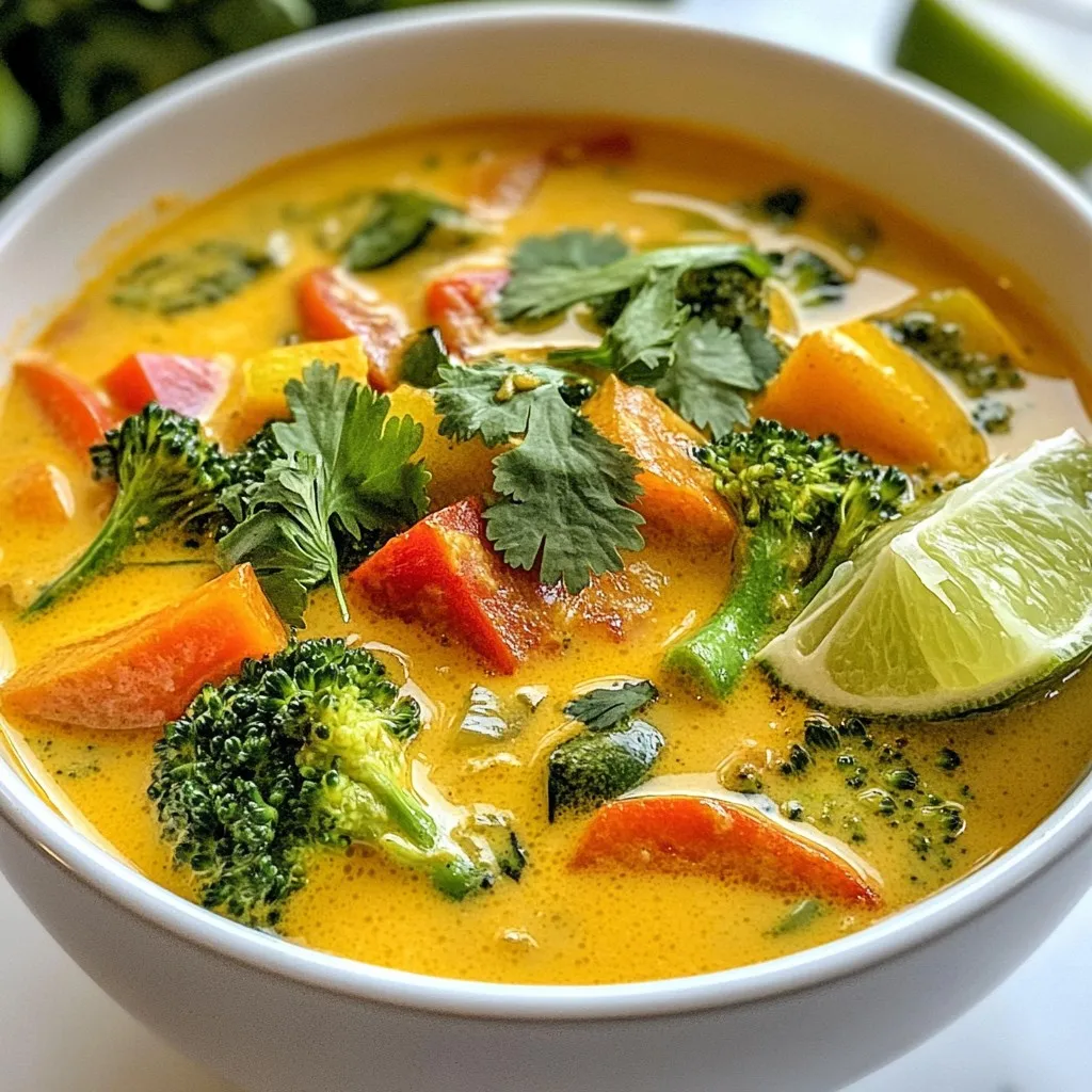 Vegan Thai Coconut Curry Soup Flavorful and Easy Recipe