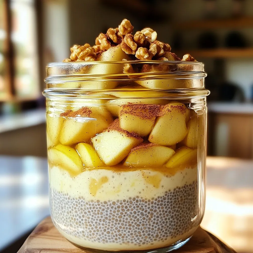 Apple Pie Overnight Chia Pudding Easy and Delicious Recipe