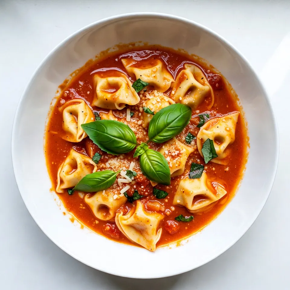 One-Pot Creamy Tomato Basil Tortellini Wonder