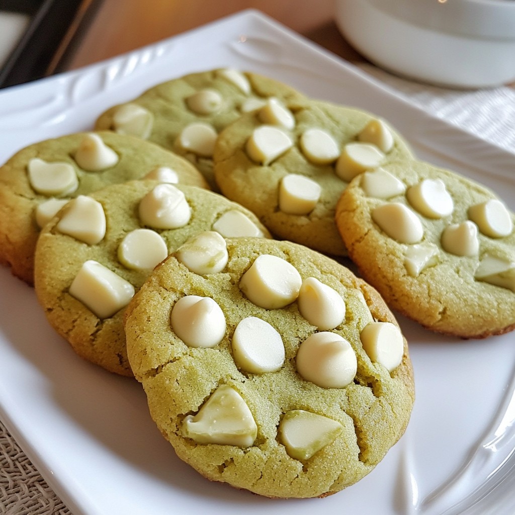 Matcha White Chocolate Cookies Irresistible Treat
