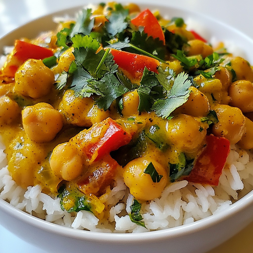 Coconut Chickpea Curry Flavorful and Simple Meal