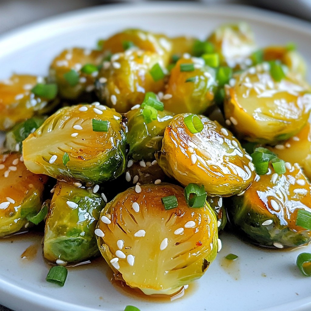 Honey Sriracha Brussels Sprouts Flavorful and Easy Dish