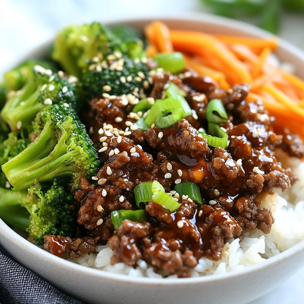 Spicy Korean Beef Bowls Tasty and Simple Recipe
