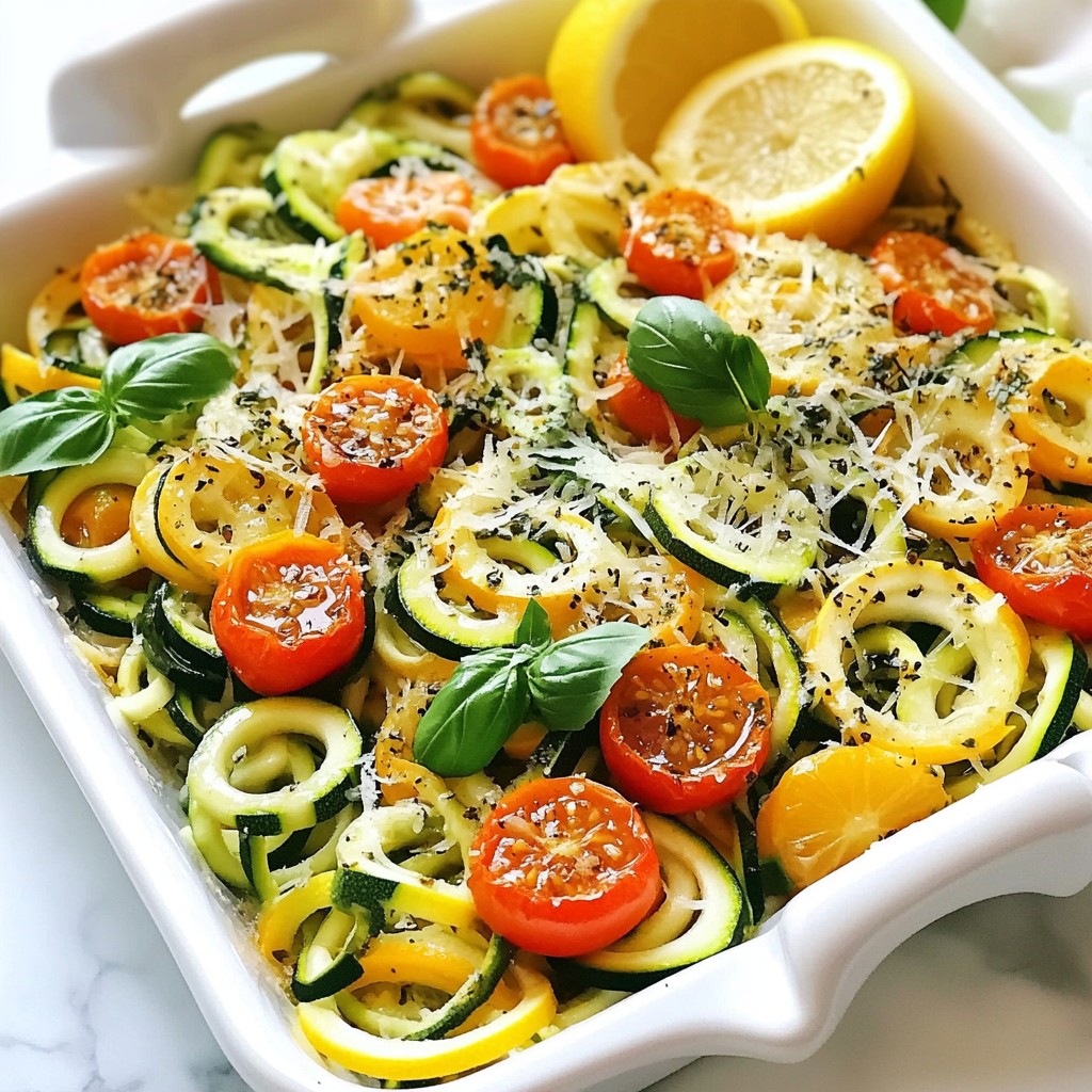 Garlic Parmesan Zoodles Healthy and Flavorful Dish