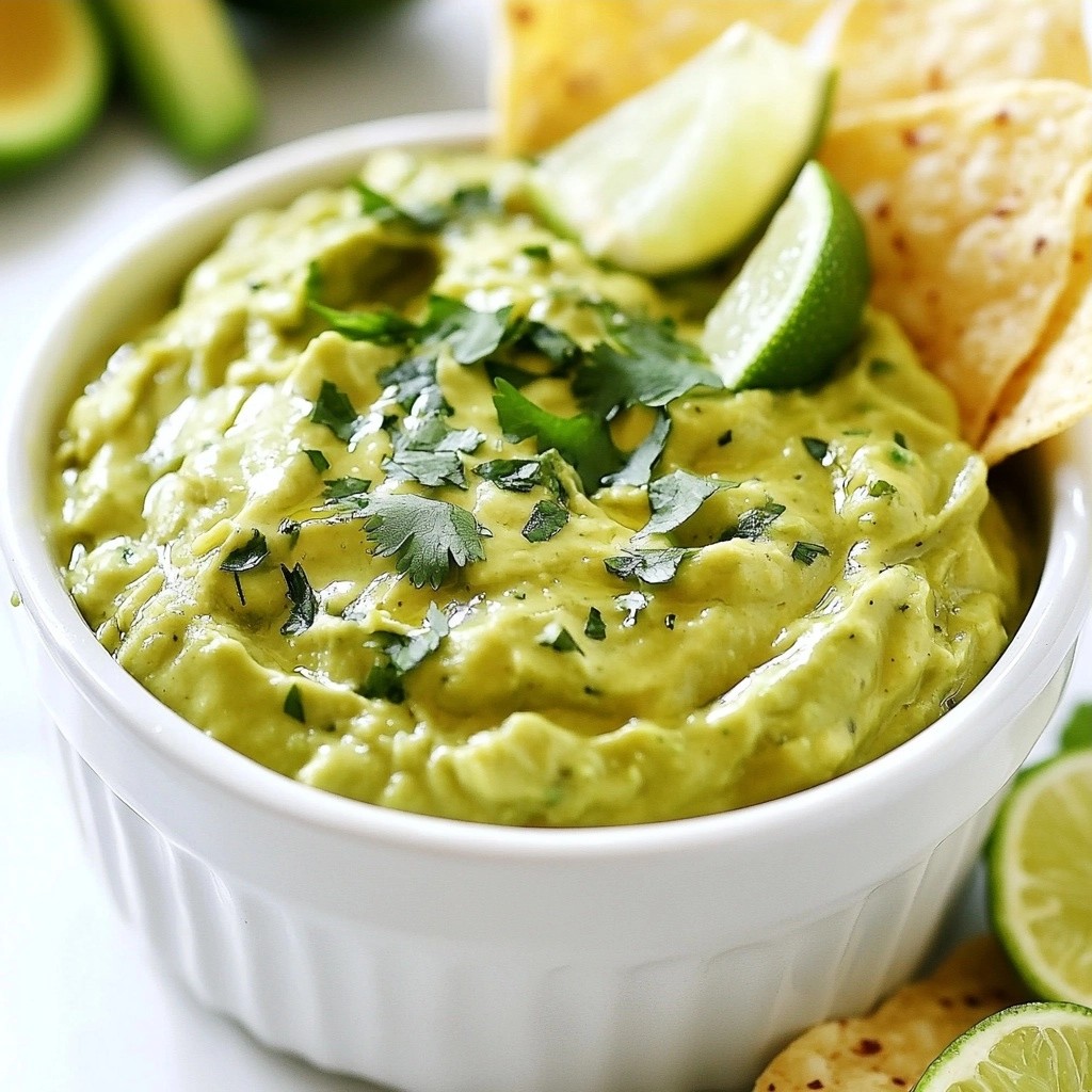 Tangy Avocado Cilantro Cheese Dip Easy and Flavorful