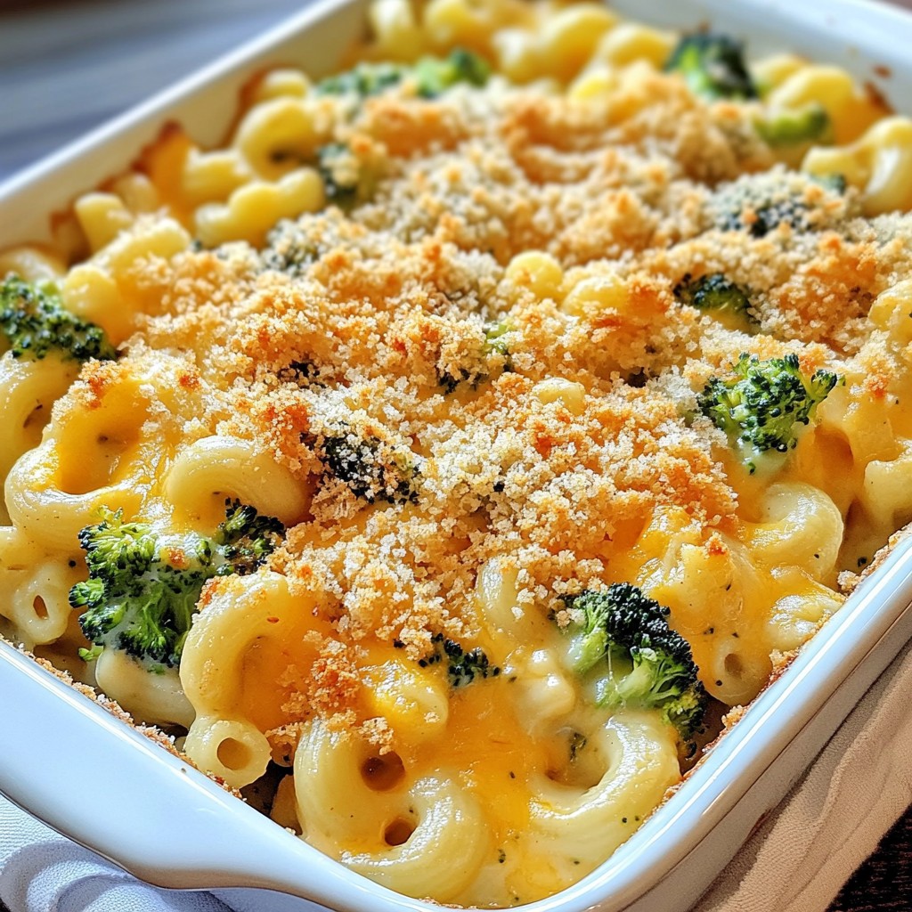 Cheesy Broccoli Mac and Cheese Bake Simple Delight