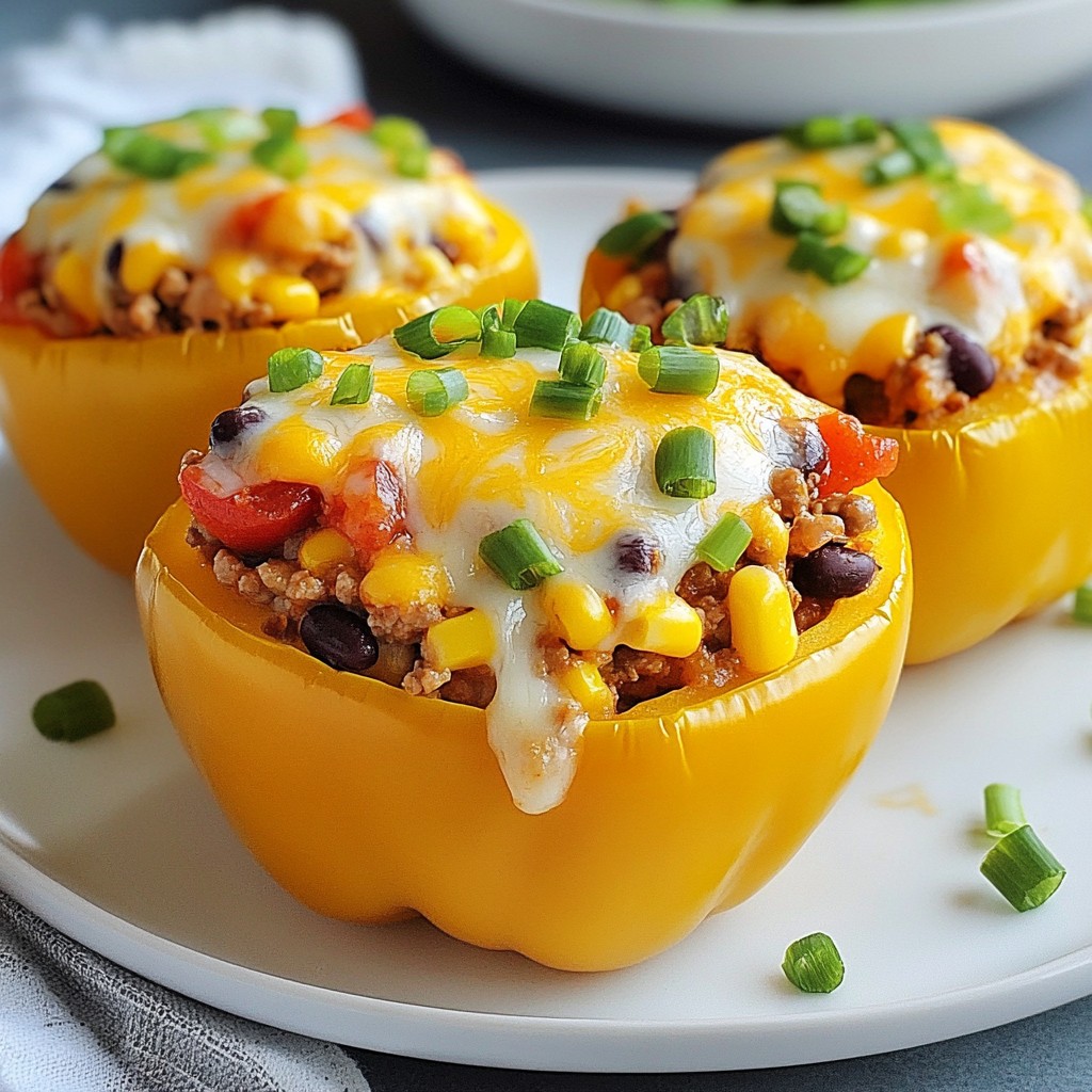 Loaded Nacho Stuffed Peppers Flavorful Easy Recipe