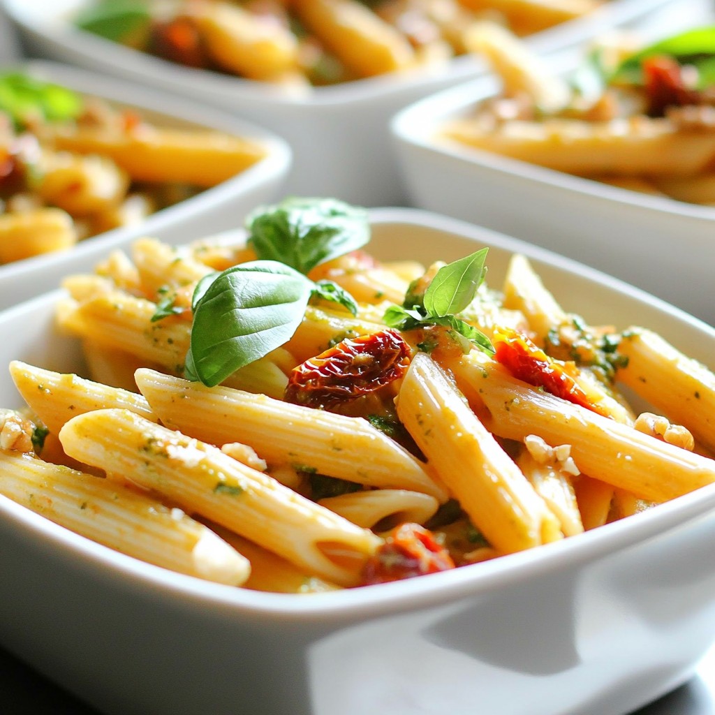 Sun-Dried Tomato Pesto Pasta Flavorful and Simple Dish