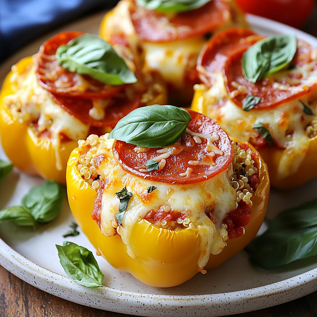 Supreme Pizza Stuffed Peppers Tasty and Easy Recipe