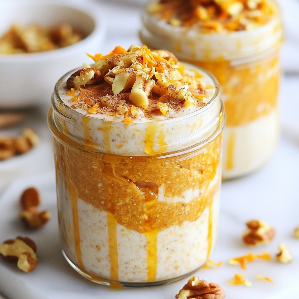 Carrot Cake Overnight Oats Delightful and Easy Recipe