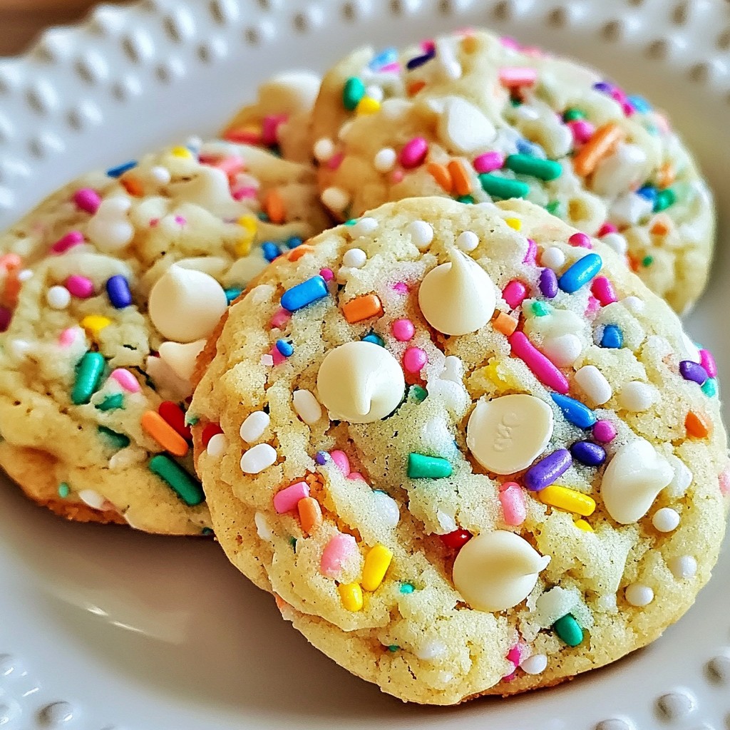 Funfetti Birthday Cake Cookies Sweet and Colorful Treat
