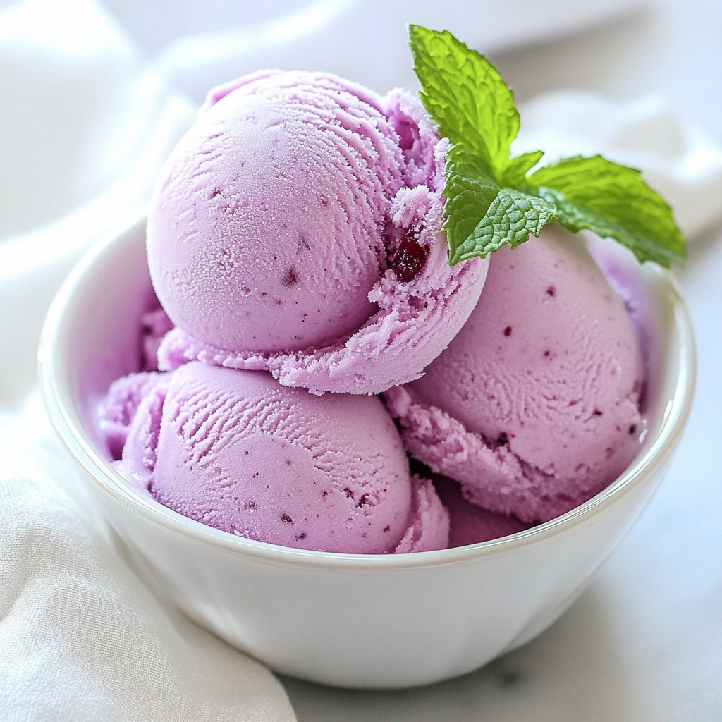 Cotton Candy Grape Sorbet Refreshing Summer Delight