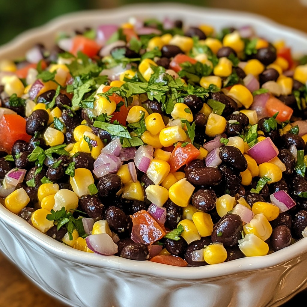 Zesty Black Bean Corn Salad Fresh and Flavorful Dish