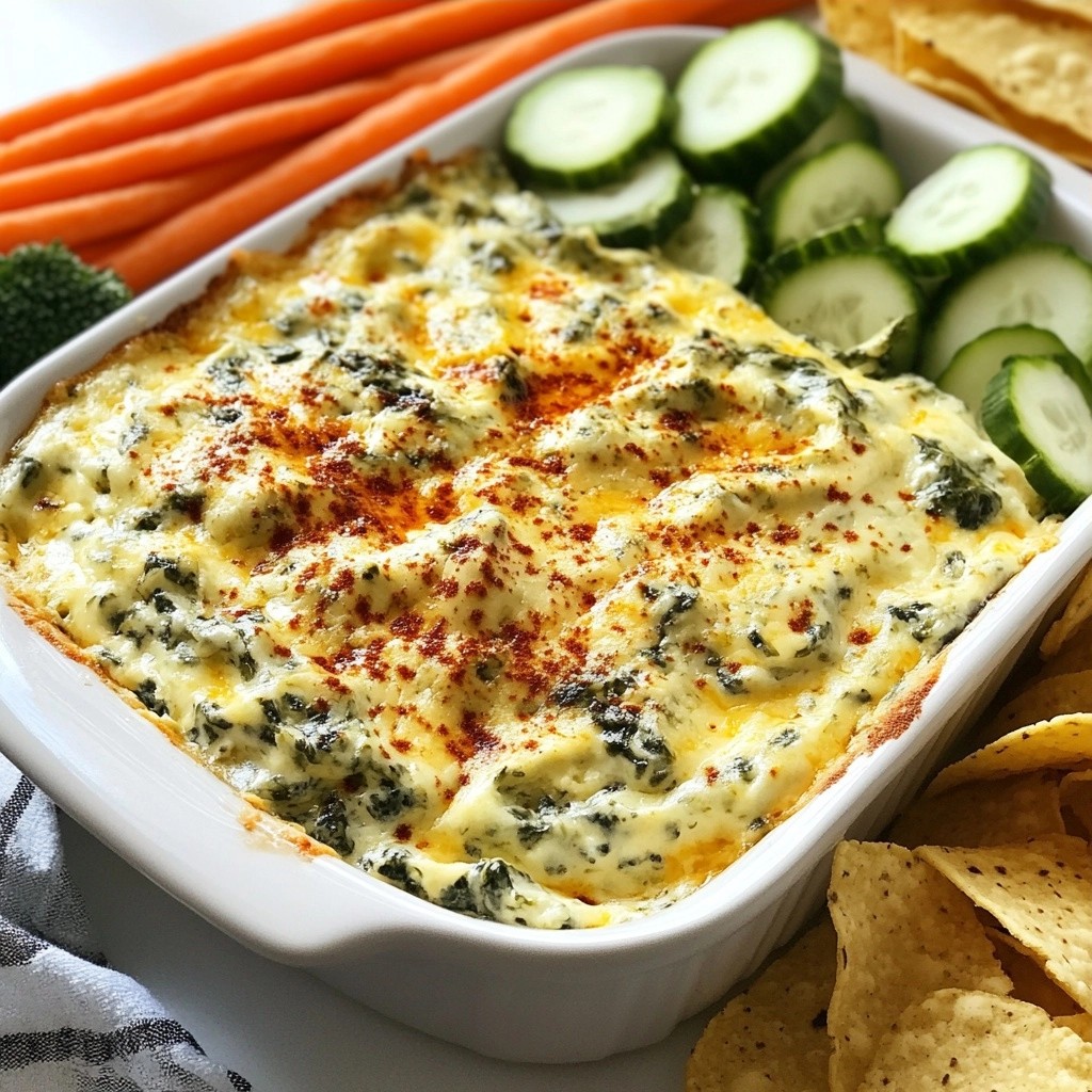 Smoky Gouda and Spinach Cheese Dip Irresistible Delight