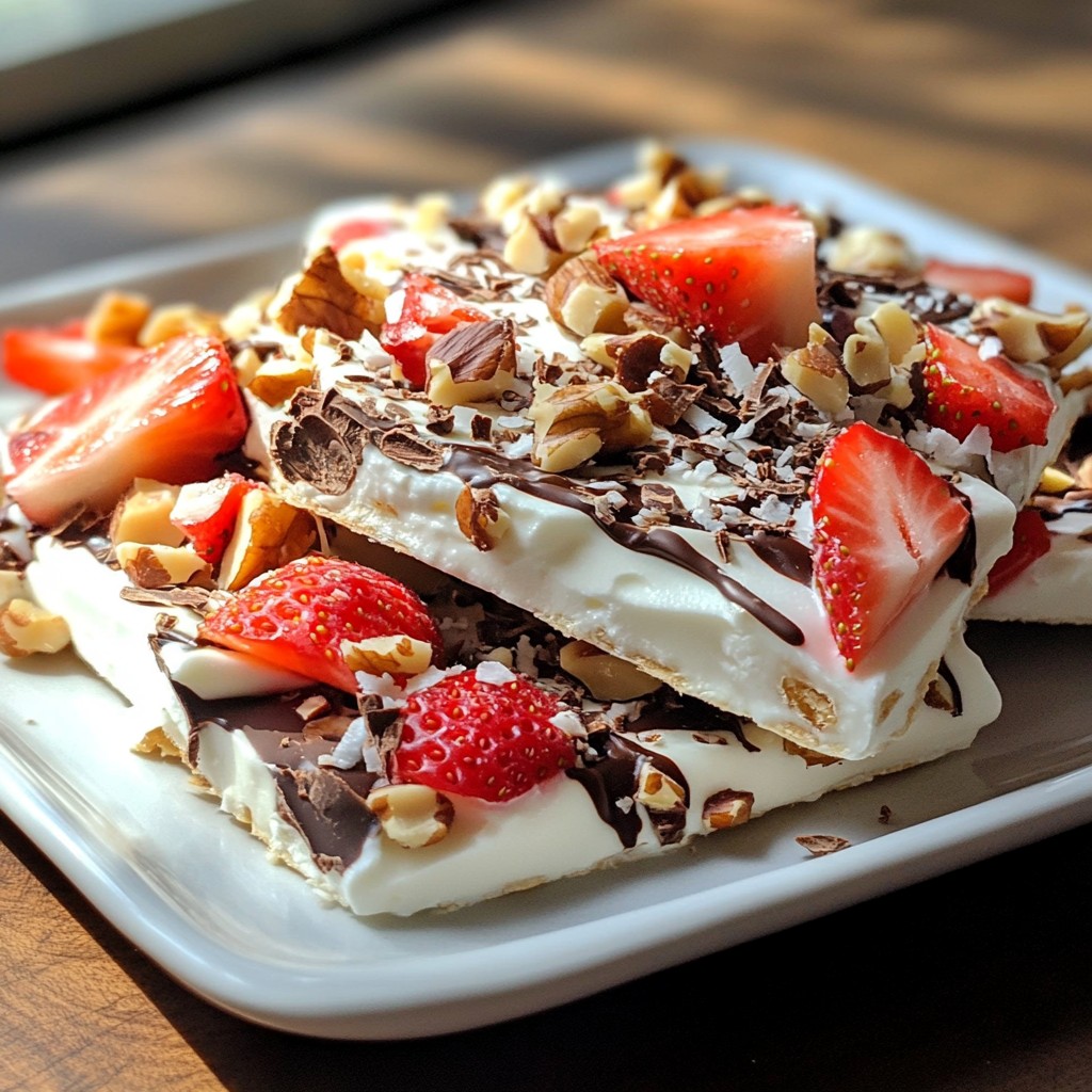 Chocolate Strawberry Yogurt Bark Simple Sweet Treat