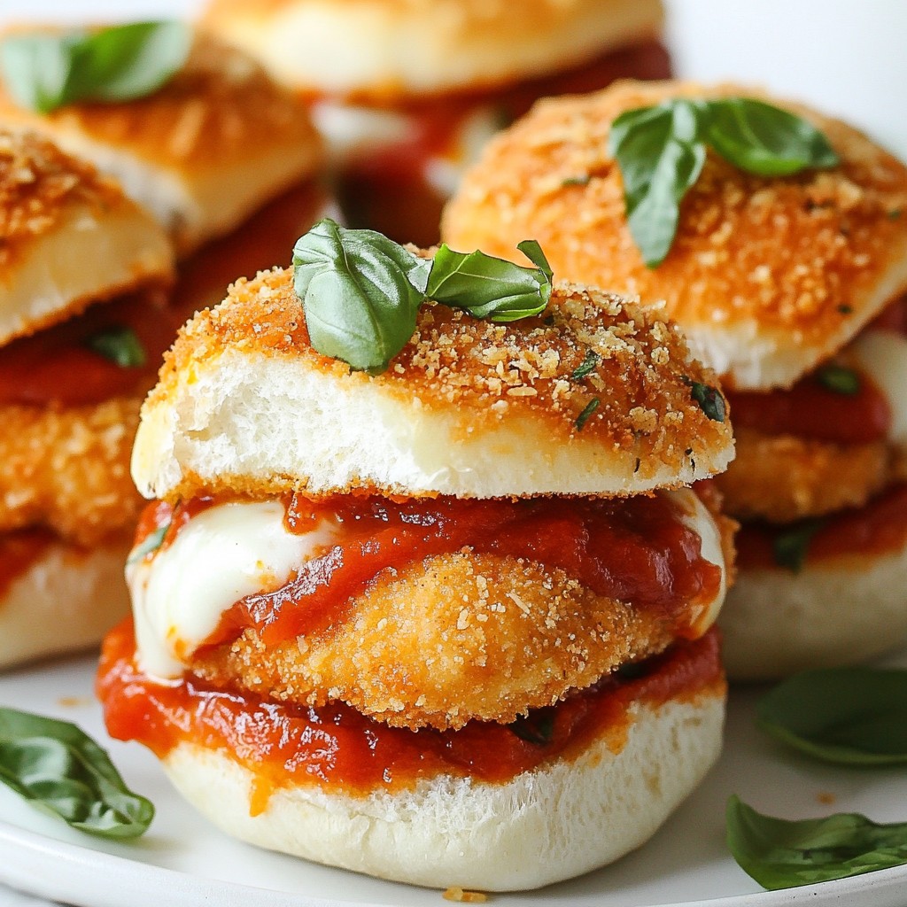 Crispy Chicken Parmesan Sliders Easy and Flavorful Snack