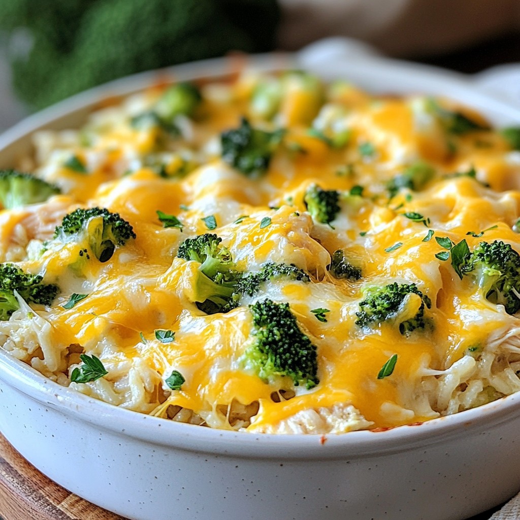 Hearty Cheesy Chicken and Rice Bake Delightful Meal