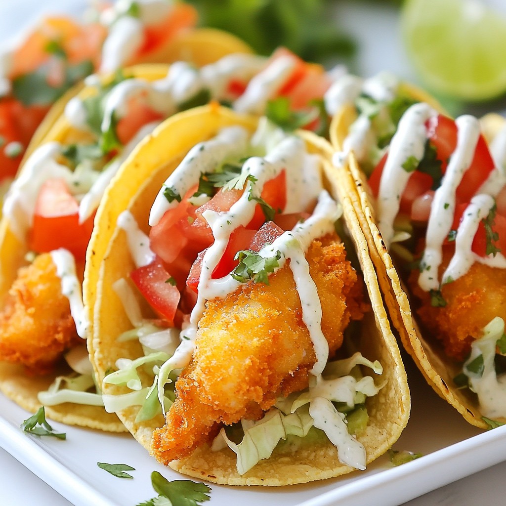 Baja Fish Tacos with Lime Crema Zesty and Flavorful Meal