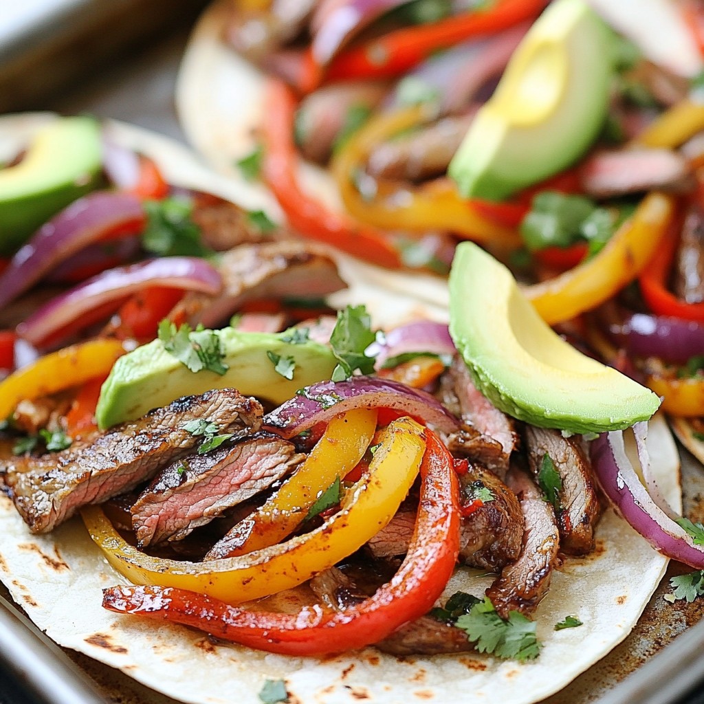 Sheet Pan Steak Fajitas Flavorful Easy Dinner Recipe