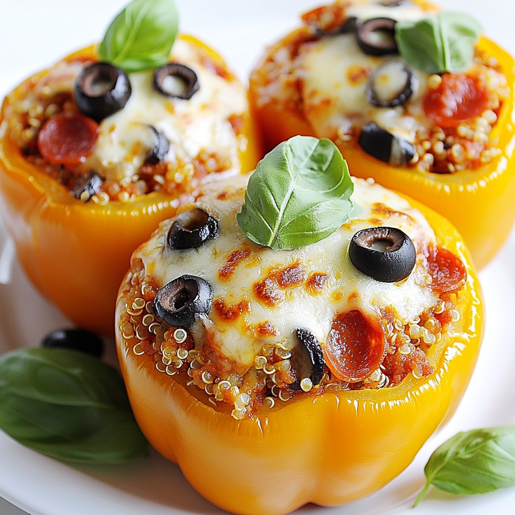 Supreme Pizza Stuffed Peppers Flavorful and Simple Bite