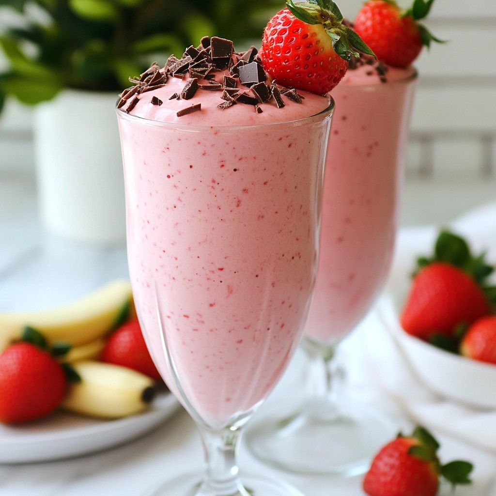 Chocolate Covered Strawberry Smoothie Simple Recipe