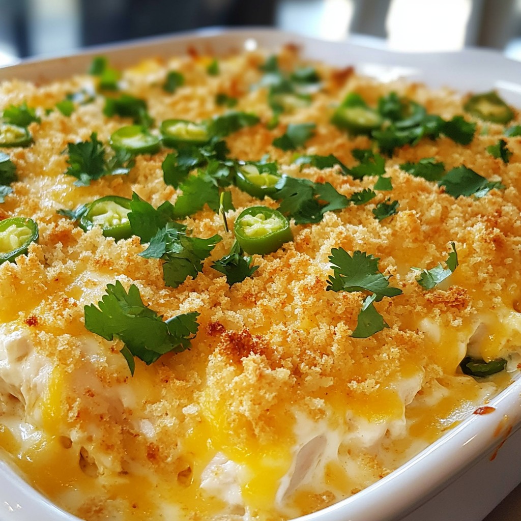 Jalapeño Popper Chicken Casserole Easy Flavorful Meal