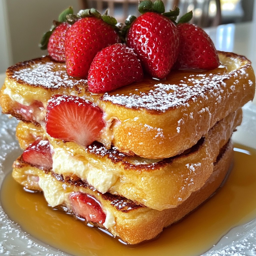 Strawberry Cheesecake French Toast Simple and Tasty