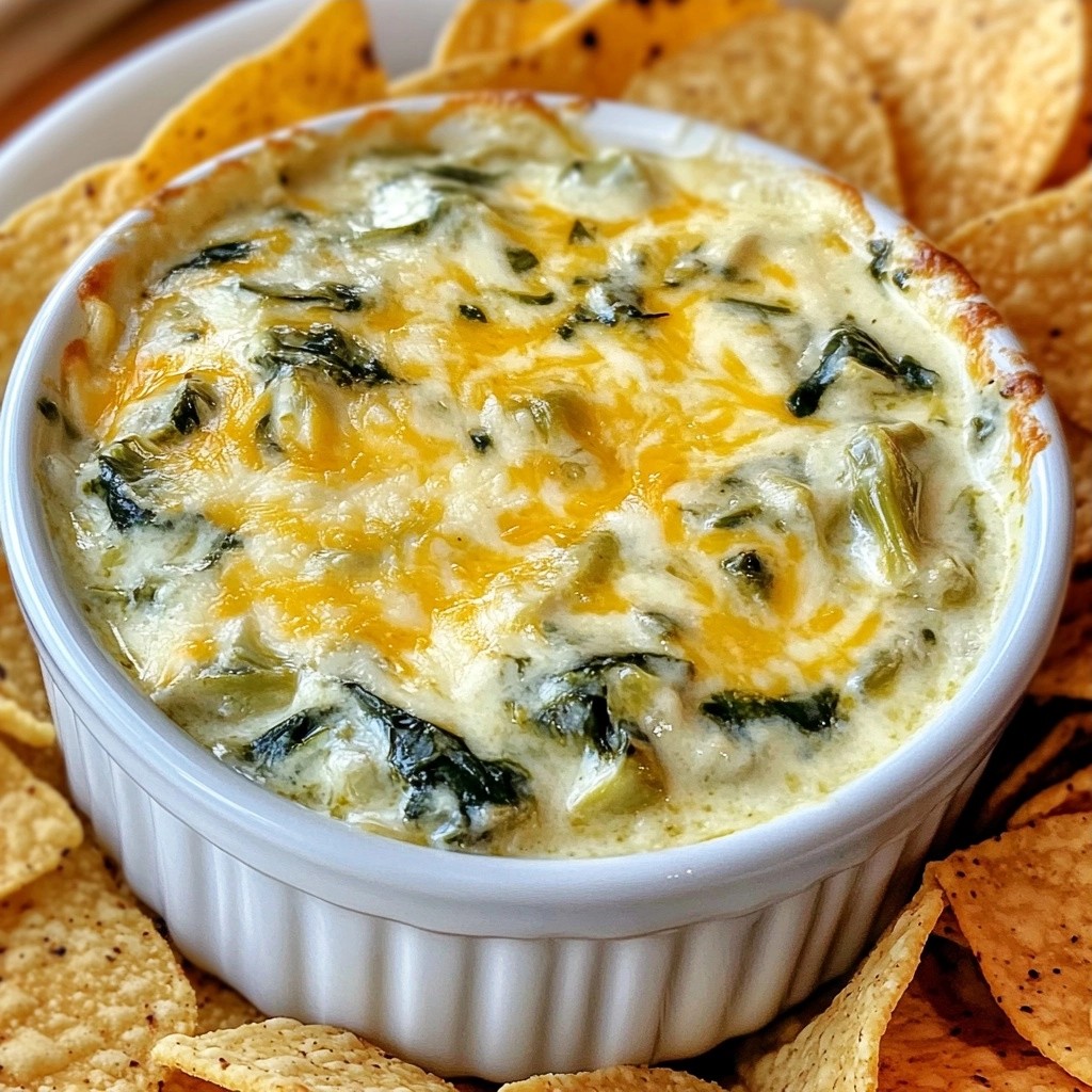 Rich and Cheesy Spinach Artichoke Queso Delight