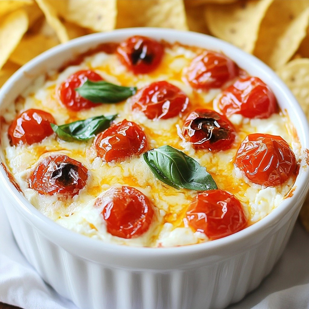 Spicy Cheesy Roasted Tomato Cheese Dip Delight