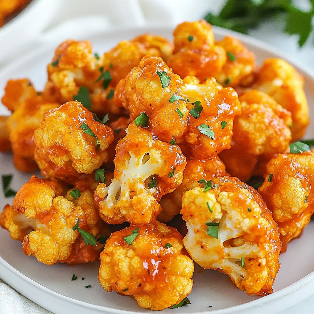 Buffalo Cauliflower Bites Tasty and Simple Recipe