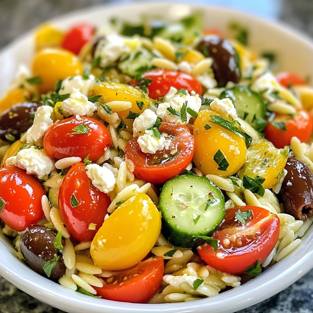 Mediterranean Orzo Salad Fresh and Flavorful Recipe