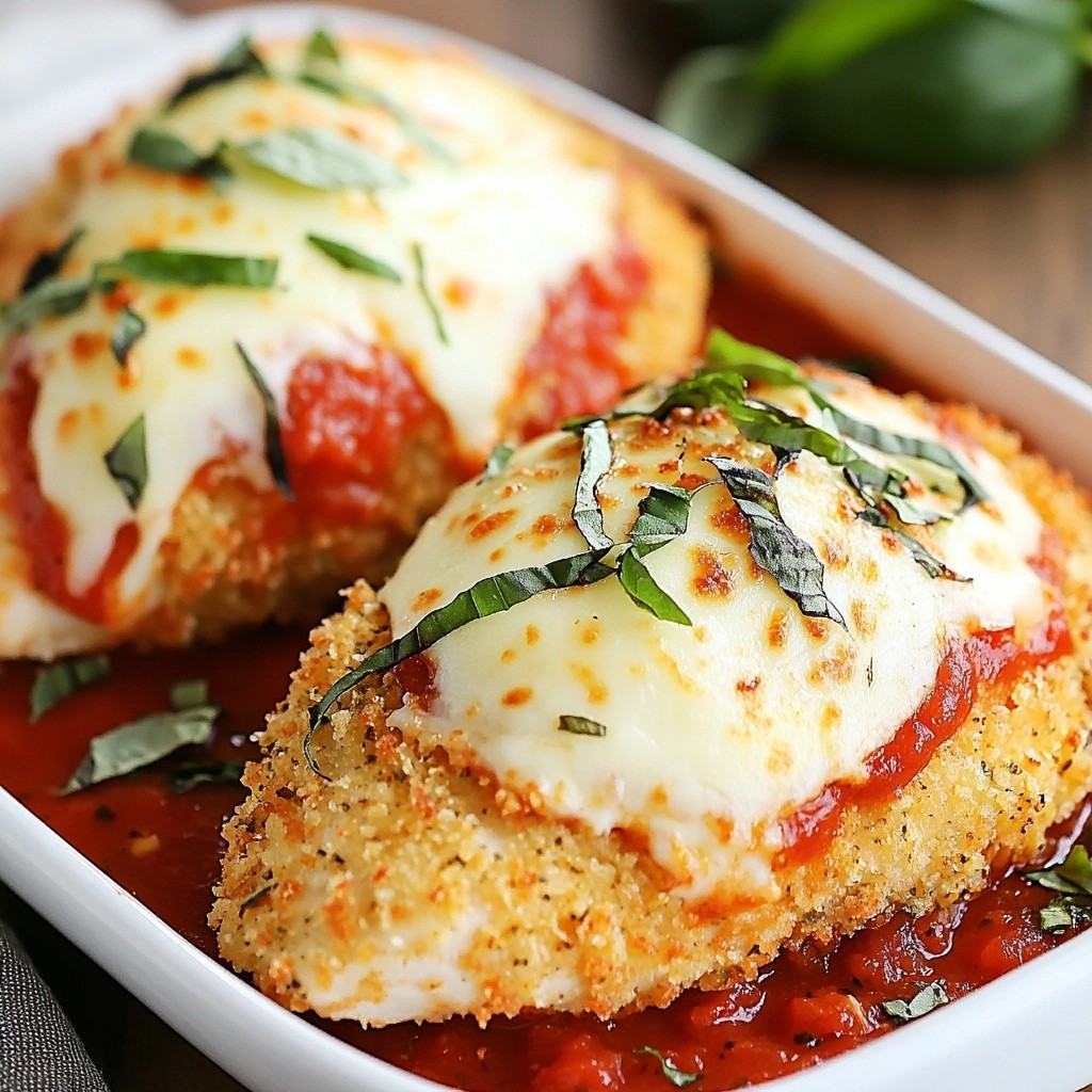 Cheesy Herb-Crusted Chicken Parmesan Savory Delight