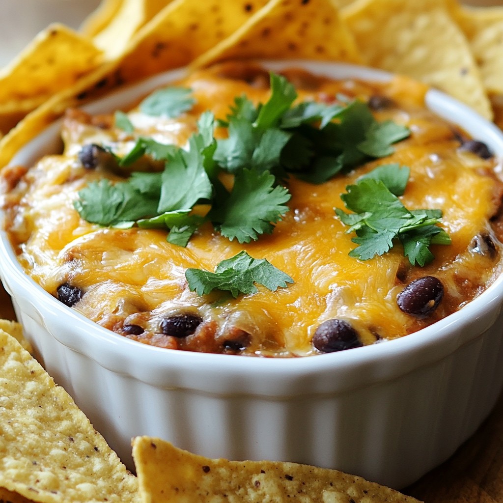 Smoky Cheese Black Bean Dip Creamy and Flavorful Snack