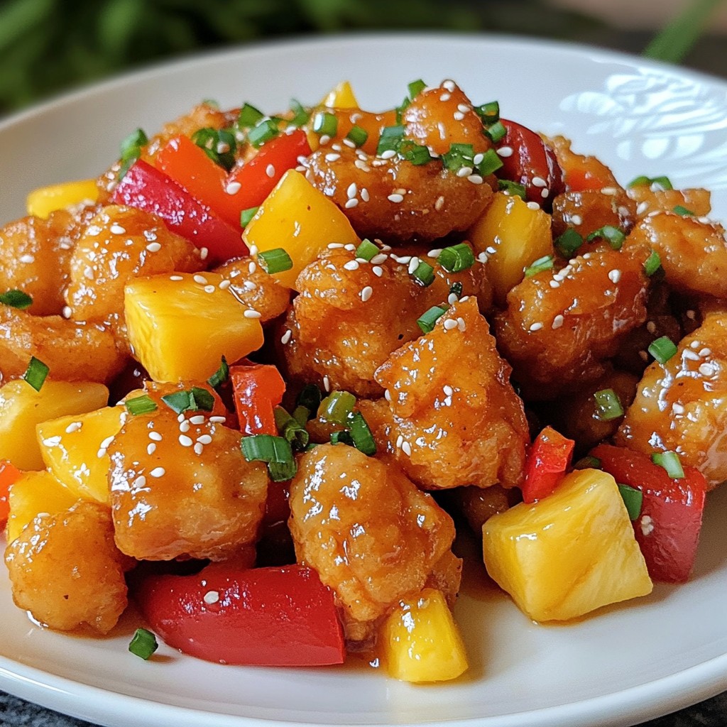 Sweet and Sour Chicken Bites Flavorful Dinner Idea