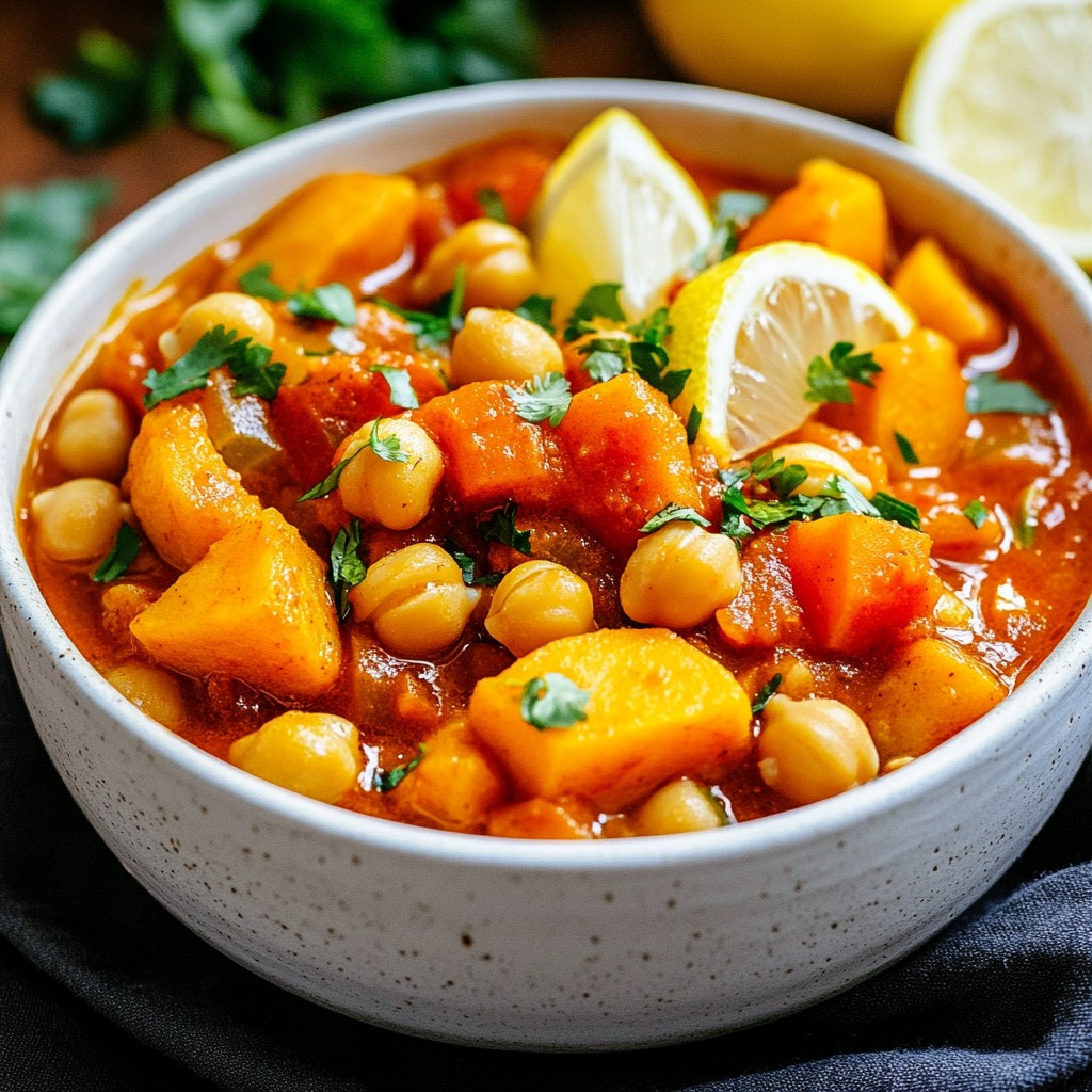Moroccan Chickpea Stew Comforting and Flavorful Dish