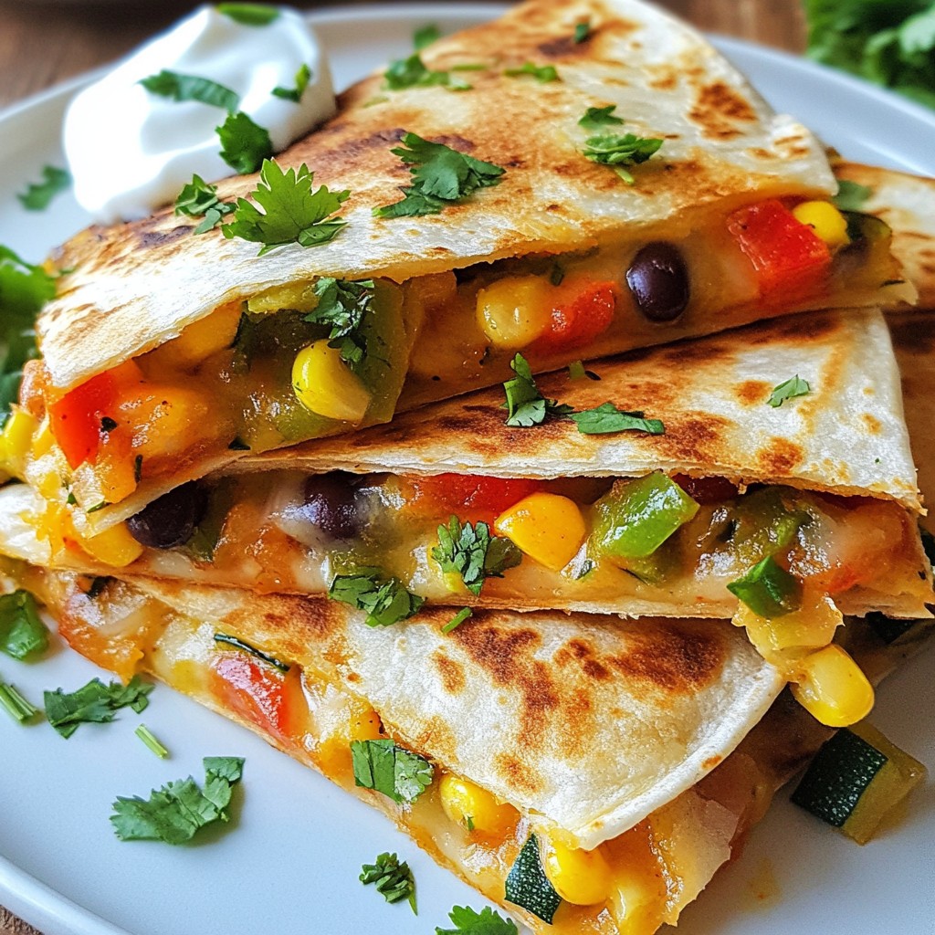 Loaded Veggie Quesadillas Flavorful and Easy Recipe