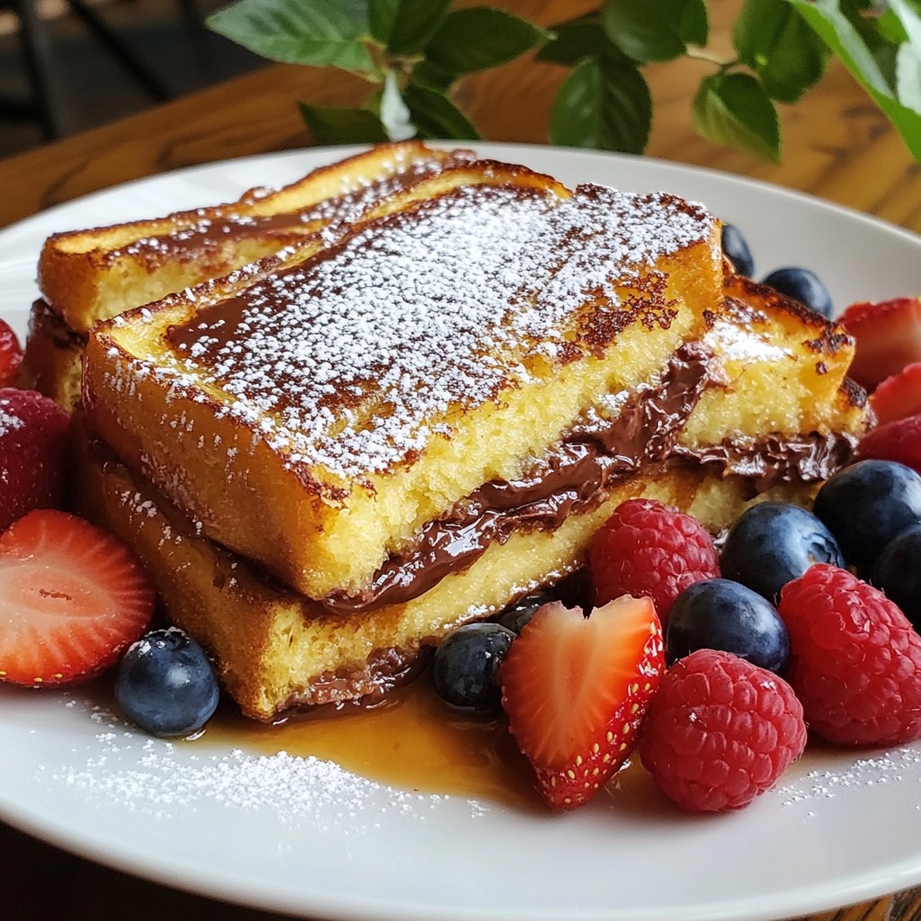 Nutella Stuffed French Toast Delightful Breakfast Treat