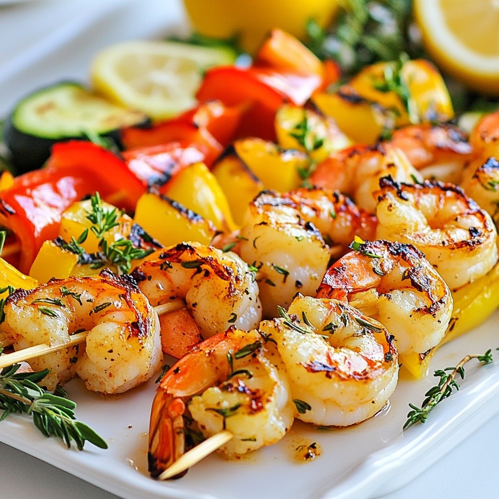 Citrus Herb Grilled Shrimp Skewers Fresh and Flavorful