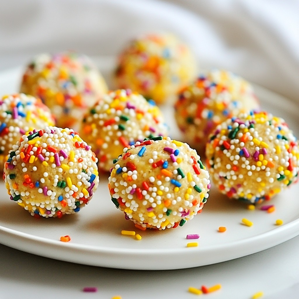 Birthday Cake Protein Balls Easy and Tasty Treats