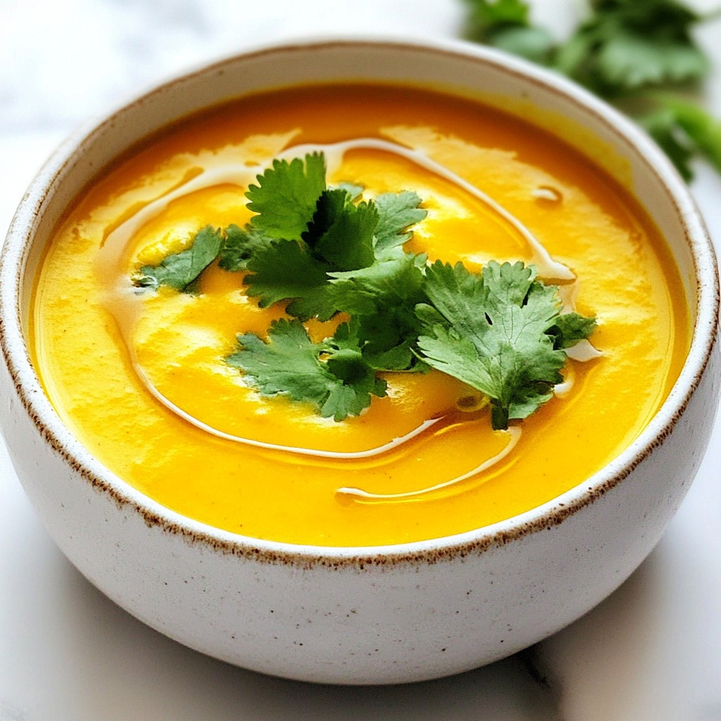 Turmeric Ginger Carrot Soup Nourishing and Simple