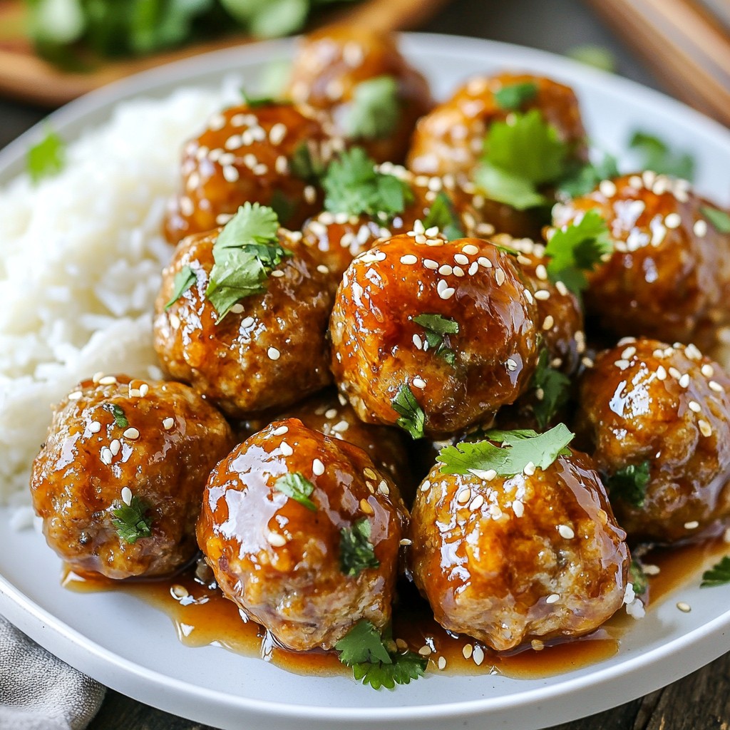 Slow Cooker Honey Garlic Meatballs Tasty Savory Delight