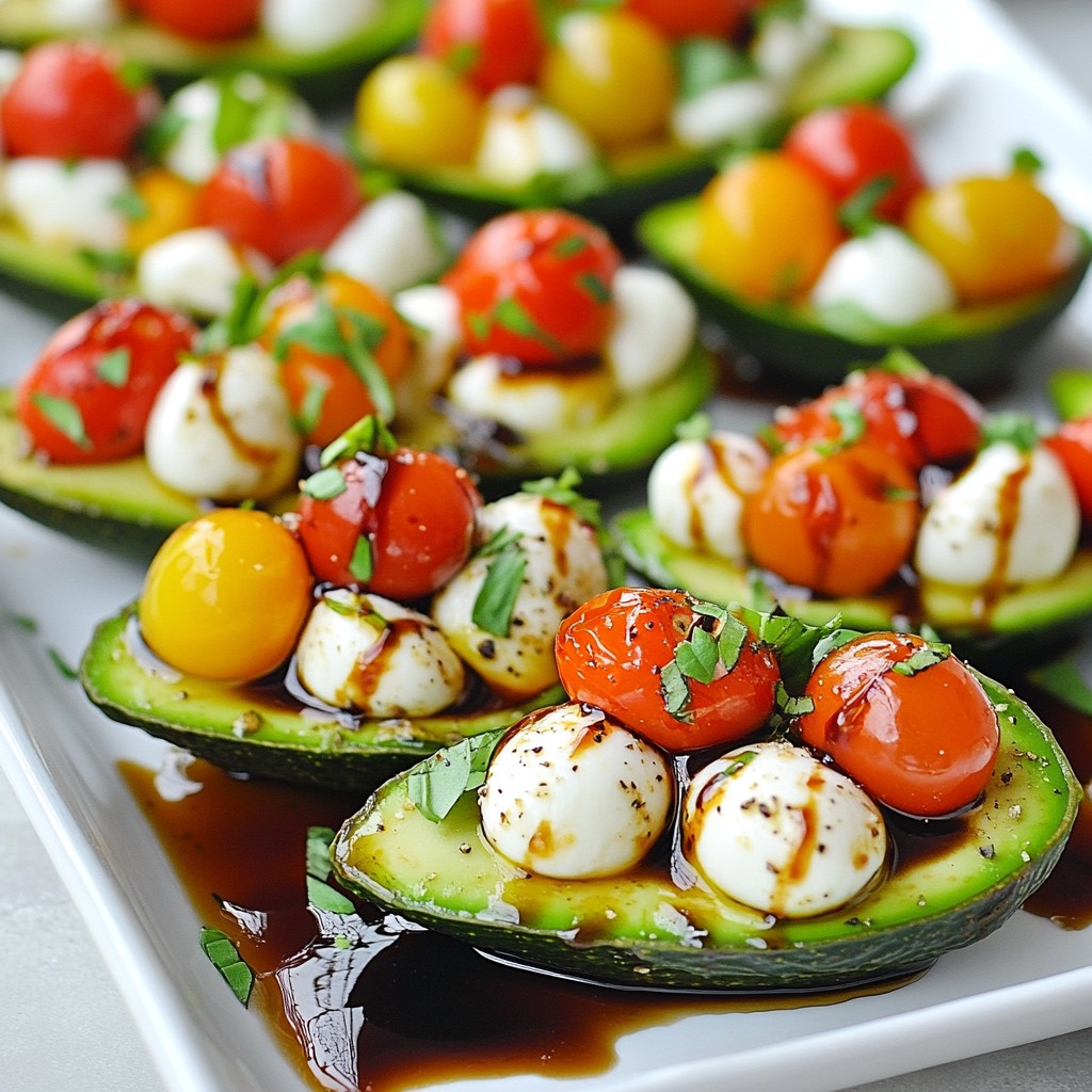 Caprese Stuffed Avocados Flavorful and Fresh Delight