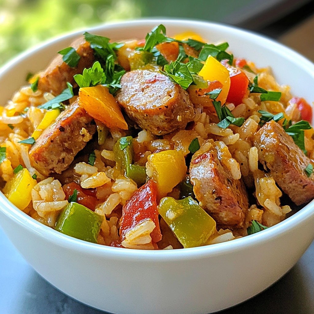Cajun Turkey Sausage Jambalaya Flavorful Comfort Dish