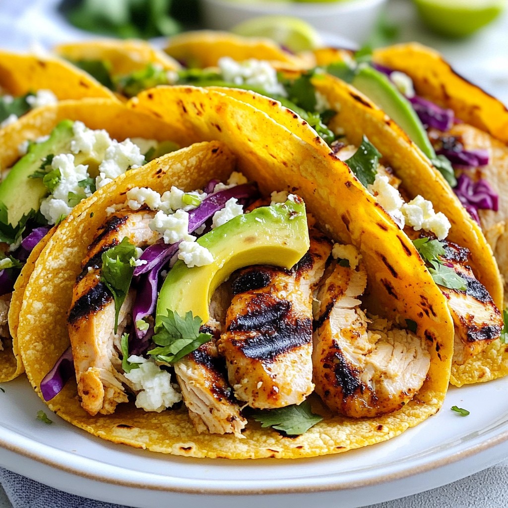 Zesty Lime Chicken Tacos Flavorful and Fun Meal