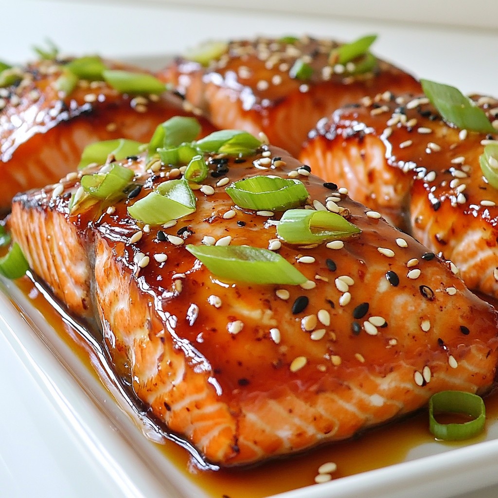 Honey Sriracha Glazed Salmon Savory and Simple Dish